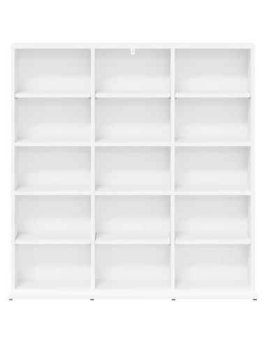 Mobile per CD Bianco 96 x 23,5 x 97,5 cm Legno ingegnerizzato