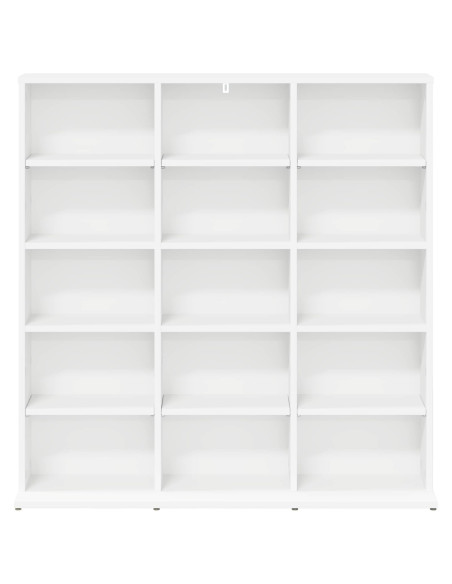 Mobile per CD Bianco 96 x 23,5 x 97,5 cm Legno ingegnerizzato