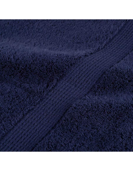 Asciugamani da sauna premium SOLUND 2 pezzi blu navy 80x200 cm 600 g/m²