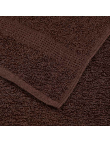 Asciugamani da doccia FROGN 4 pz Marrone 70x140 cm 360 g/m²