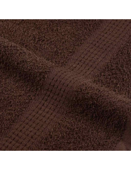 Asciugamani da doccia FROGN 4 pz Marrone 70x140 cm 360 g/m²