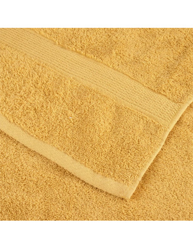 Asciugamani Premium SOLUND 4 pz Oro 50x100 cm 600 g/m²