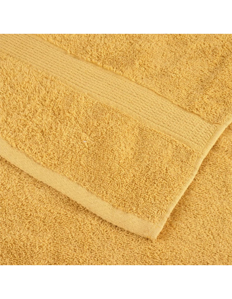 Asciugamani Premium SOLUND 4 pz Oro 50x100 cm 600 g/m²