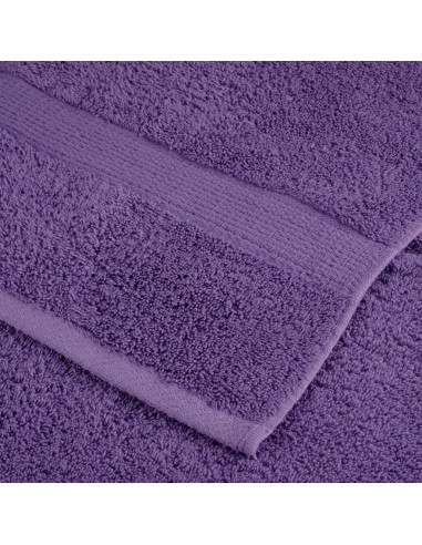 Asciugamani Premium SOLUND 4 pz Viola 50x100 cm 600 g/m²