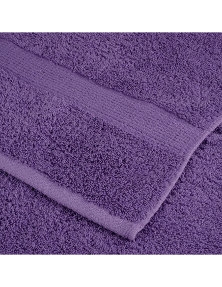 Asciugamani Premium SOLUND 4 pz Viola 50x100 cm 600 g/m²