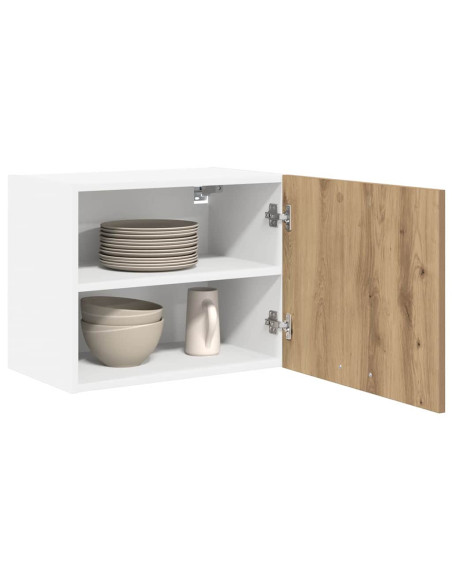 Armadio pensile Rovere Artigiano e Bianco 50 x 31 x 40 cm