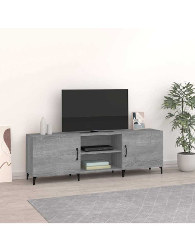 Mobile Porta TV Grigio Sonoma 150x30x50 cm in Legno Multistrato