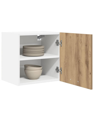 Armadio pensile Rovere Artigiano e Bianco 40 x 31 x 40 cm