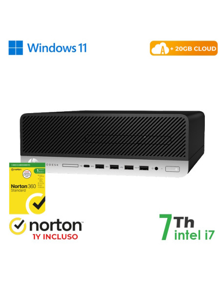 PC HP 600-800 G3 SFF i7-7X00/DDR4 16GB/SSD 128GB+500GB HDD/W11P/CLOUD20GB/Grade A/1Y Warranty + NORT