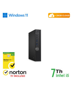 RINOVO Mini PC DELL Optiplex 3050-5050M i5-7X00/DDR4 16GB/SSD 128GB/W11P/HDMI/CLOUD20GB/Grade A/1Y W