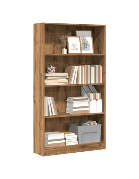 Libreria Rovere Artigianale 80x24x143 cm in Legno Multistrato
