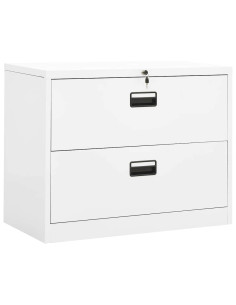 Armadio Classificatore Bianco 90x46x72,5 cm in Acciaio