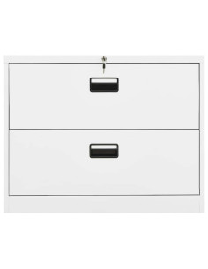 Armadio Classificatore Bianco 90x46x72,5 cm in Acciaio 2