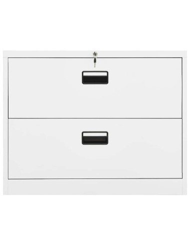 Armadio Classificatore Bianco 90x46x72,5 cm in Acciaio