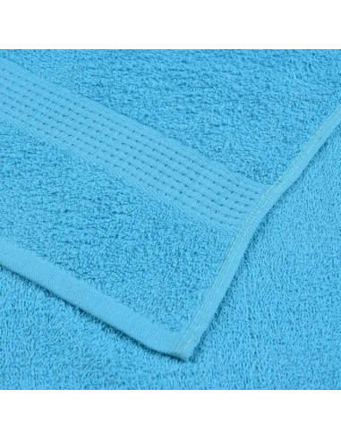 Asciugamani per sauna FROGN 10 pezzi Turchese 80x200 cm 360 g/m²