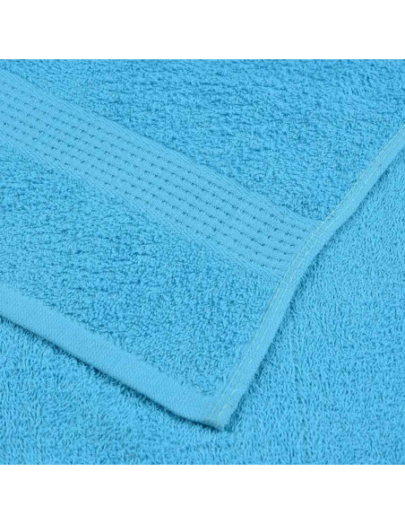 Asciugamani per sauna FROGN 10 pezzi Turchese 80x200 cm 360 g/m²