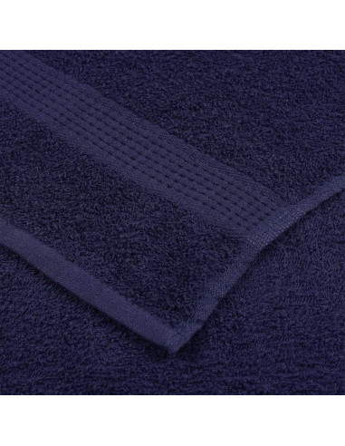 Asciugamani per sauna FROGN 10 pezzi blu navy 80x200 cm 360 g/m²
