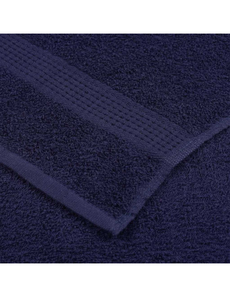 Asciugamani per sauna FROGN 10 pezzi blu navy 80x200 cm 360 g/m²