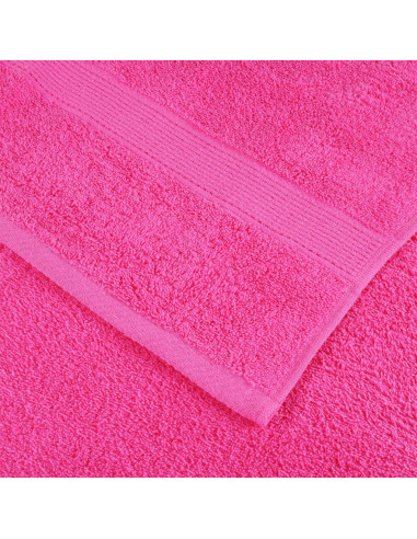 Asciugamani per Sauna SOLUND 2 pz Rosa 80x200 cm 600 g/m²