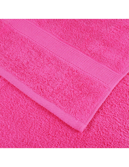 Asciugamani per Sauna SOLUND 2 pz Rosa 80x200 cm 600 g/m²
