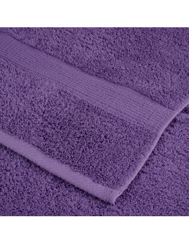 Asciugamani da Doccia SOLUND 2 pz Viola 70x140 cm 600 g/m²