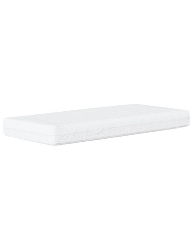 Divano Letto con Materasso Crema 90x200 cm in Similpelle