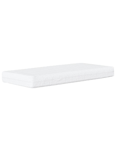 Divano Letto con Materasso Crema 90x200 cm in Similpelle