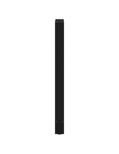 Gambe per tavolo da bar nere 2 pz 40x(100-101) cm in acciaio