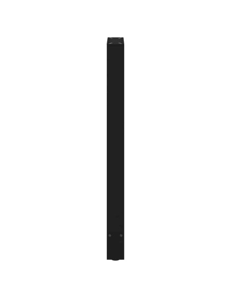 Gambe per tavolo da bar nere 2 pz 40x(100-101) cm in acciaio