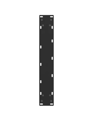 Gambe per tavolo da bar nere 2 pz 40x(100-101) cm in acciaio