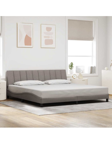 Giroletto senza Materasso Hanko Tortora 200x200 cm in Tessuto