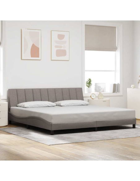 Giroletto senza Materasso Hanko Tortora 200x200 cm in Tessuto