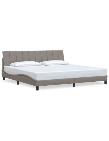Giroletto senza Materasso Hanko Tortora 200x200 cm in Tessuto