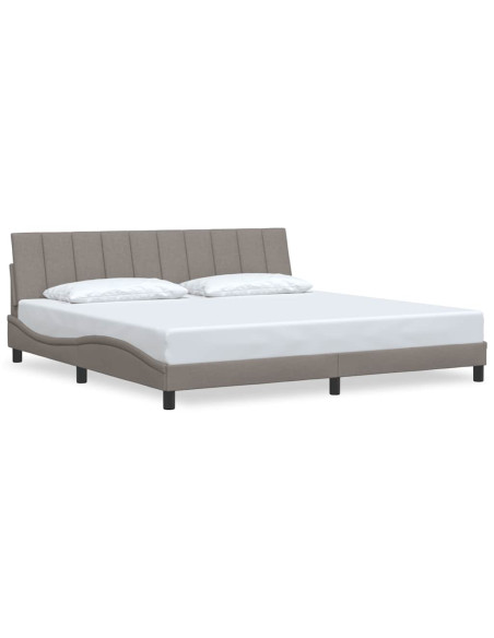 Giroletto senza Materasso Hanko Tortora 200x200 cm in Tessuto