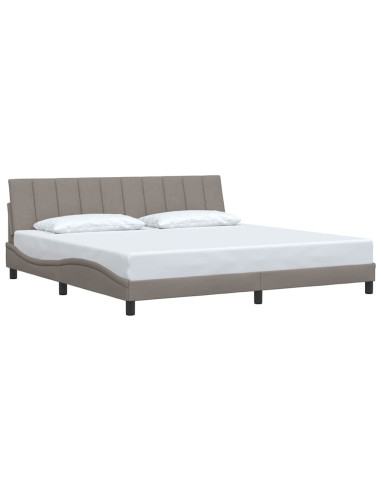 Giroletto senza Materasso Hanko Tortora 200x200 cm in Tessuto