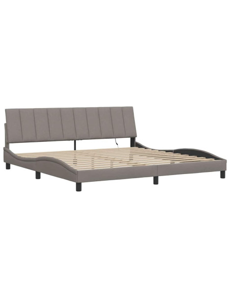 Giroletto senza Materasso Hanko Tortora 200x200 cm in Tessuto