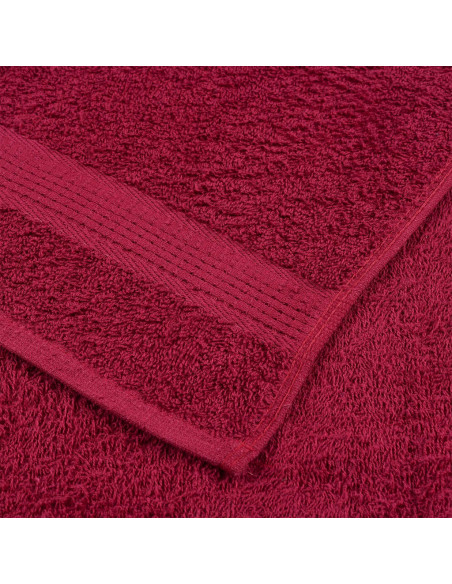 Asciugamani FROGN 2 pz Bordeaux 100x200 cm 360 g/m²