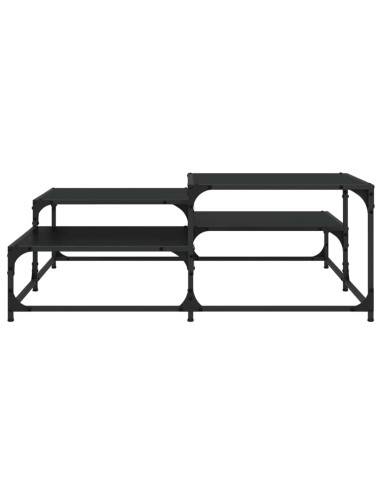 Tavolino da salotto Rovere Nero 107 x 107 x 40 cm