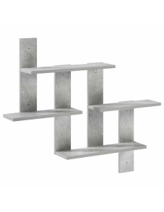 Scaffale da parete Grigio Cemento 85 x 13,5 x 73,5 cm