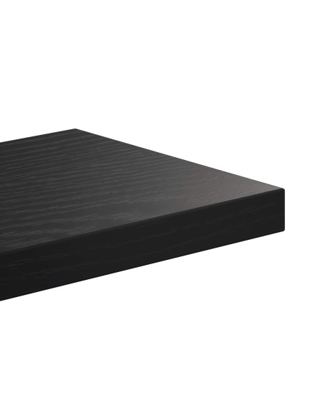 Scaffale da parete Rovere Nero 85 x 13,5 x 73,5 cm
