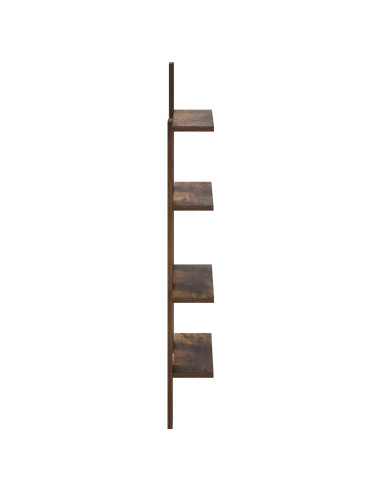 Scaffale da parete Rovere Fumo 61 x 13,5 x 105 cm