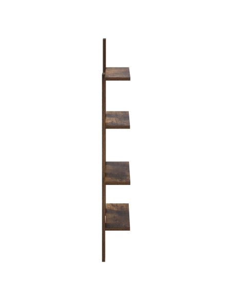 Scaffale da parete Rovere Fumo 61 x 13,5 x 105 cm