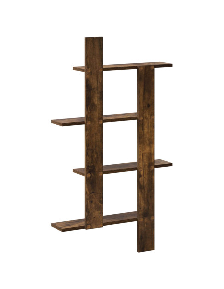 Scaffale da parete Rovere Fumo 61 x 13,5 x 105 cm