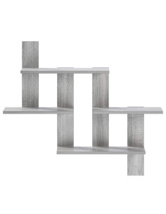 Scaffale da parete Sonoma grigio 85 x 13,5 x 73,5 cm 2