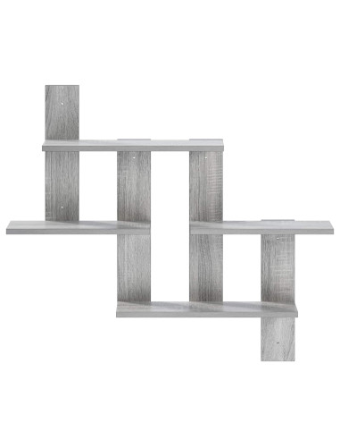 Scaffale da parete Sonoma grigio 85 x 13,5 x 73,5 cm