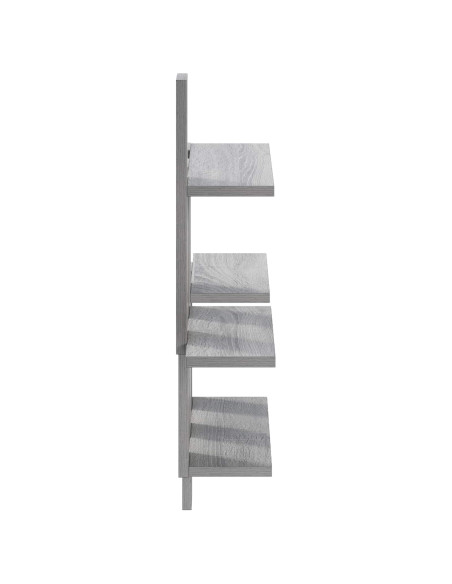 Scaffale da parete Sonoma grigio 85 x 13,5 x 73,5 cm