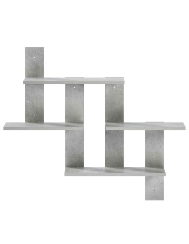 Scaffale da parete Grigio Cemento 85 x 13,5 x 73,5 cm