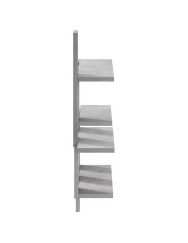 Scaffale da parete Grigio Cemento 85 x 13,5 x 73,5 cm