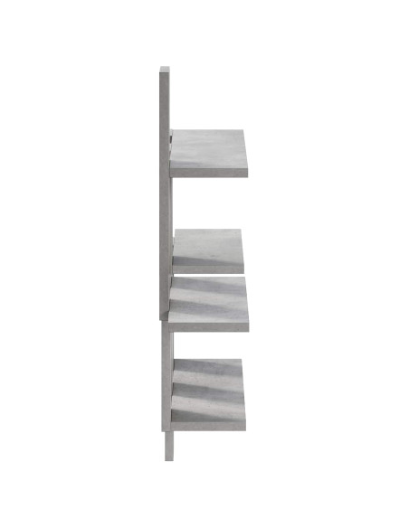 Scaffale da parete Grigio Cemento 85 x 13,5 x 73,5 cm