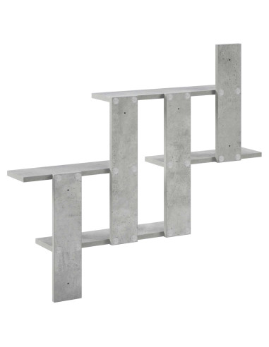 Scaffale da parete Grigio Cemento 85 x 13,5 x 73,5 cm